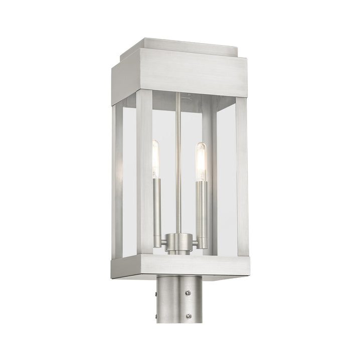 Livex Lighting 21236-91  York Outdoor Brushed Nickel