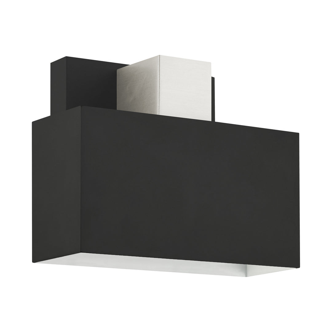 Livex Lighting 22422-04 Modern Lynx Outdoor Black W/ Brushed Nickels
