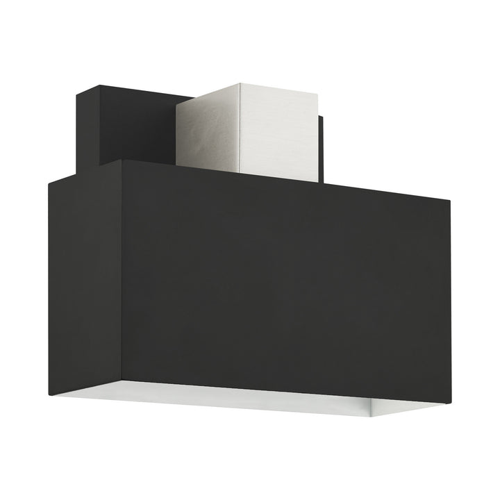 Livex Lighting 22422-04 Modern Lynx Outdoor Black W/ Brushed Nickels