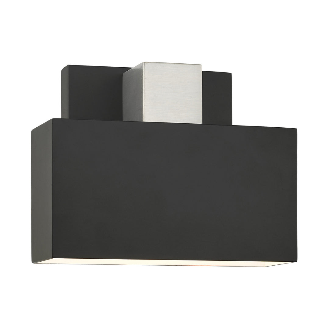 Livex Lighting 22422-04 Modern Lynx Outdoor Black W/ Brushed Nickels