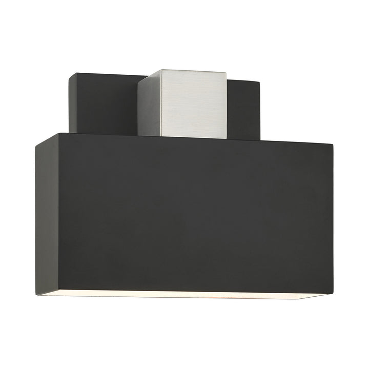 Livex Lighting 22422-04 Modern Lynx Outdoor Black W/ Brushed Nickels