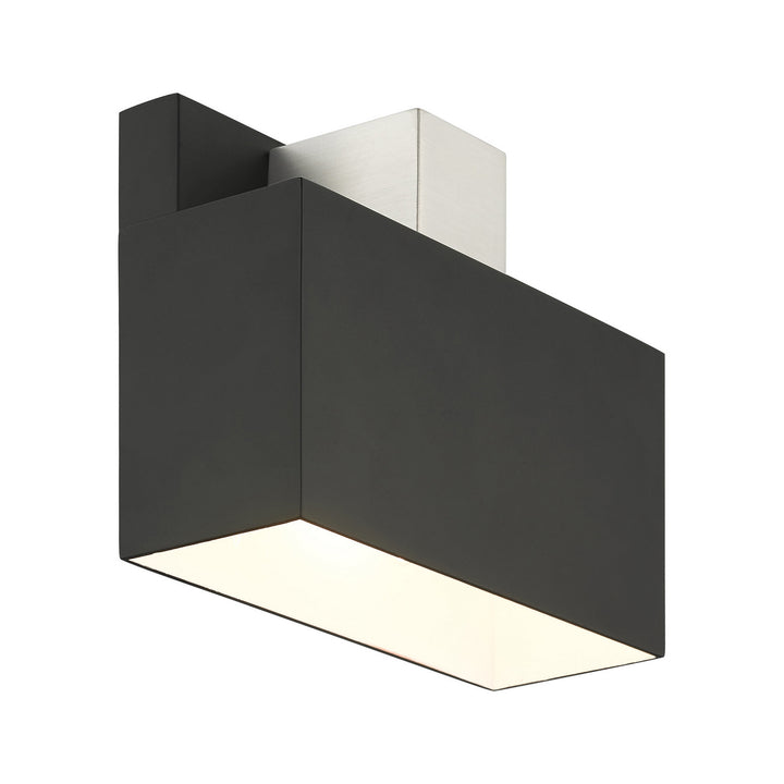 Livex Lighting 22422-04 Modern Lynx Outdoor Black W/ Brushed Nickels