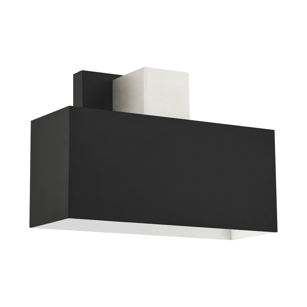Livex Lighting 22423-04 Modern Lynx Outdoor Black W/ Brushed Nickels