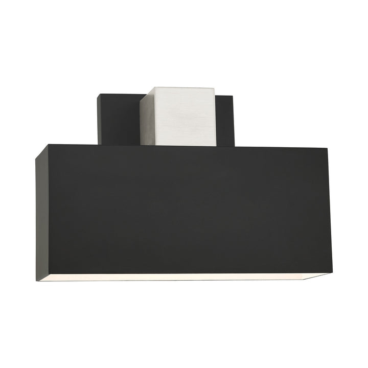 Livex Lighting 22423-04 Modern Lynx Outdoor Black W/ Brushed Nickels
