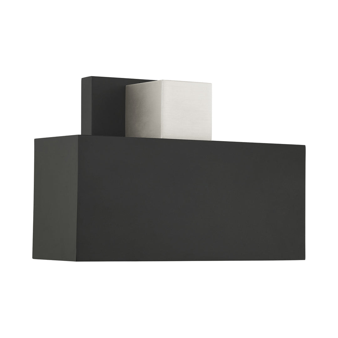 Livex Lighting 22423-04 Modern Lynx Outdoor Black W/ Brushed Nickels