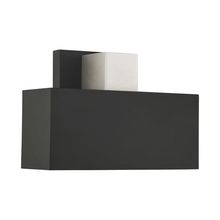 Livex Lighting 22423-04 Modern Lynx Outdoor Black W/ Brushed Nickels