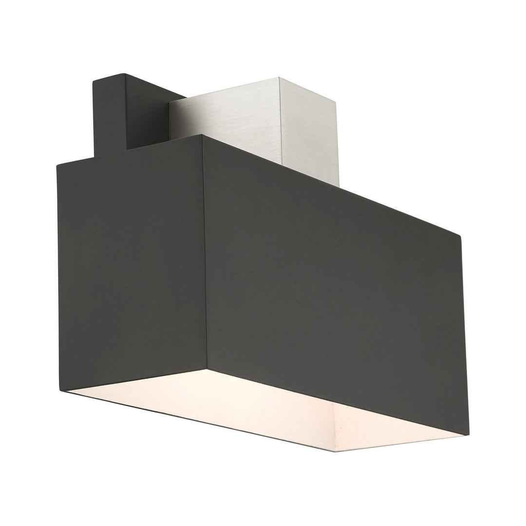 Livex Lighting 22423-04 Modern Lynx Outdoor Black W/ Brushed Nickels