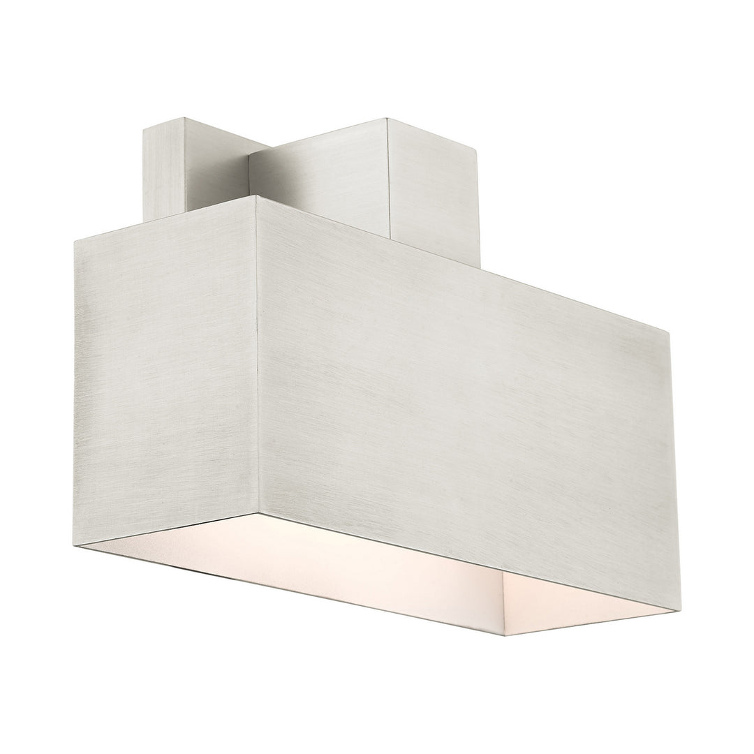 Livex Lighting 22423-91 Modern Lynx Outdoor Brushed Nickel