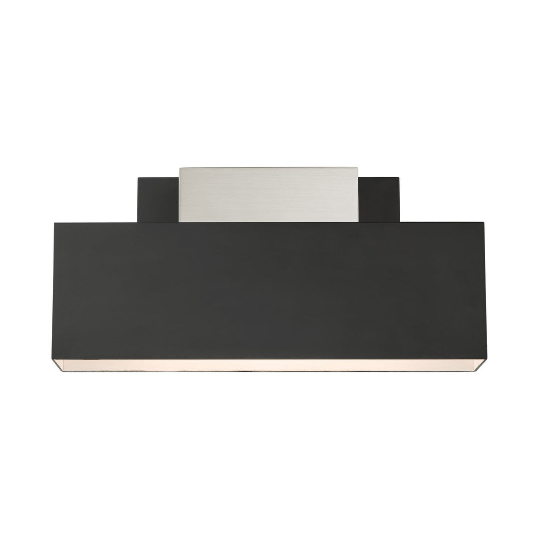 Livex Lighting 22424-04 Modern Lynx Outdoor Black W/ Brushed Nickels