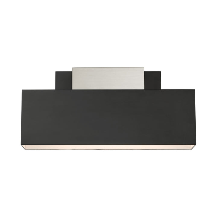 Livex Lighting 22424-04 Modern Lynx Outdoor Black W/ Brushed Nickels