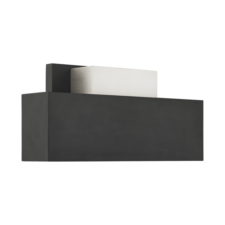 Livex Lighting 22424-04 Modern Lynx Outdoor Black W/ Brushed Nickels