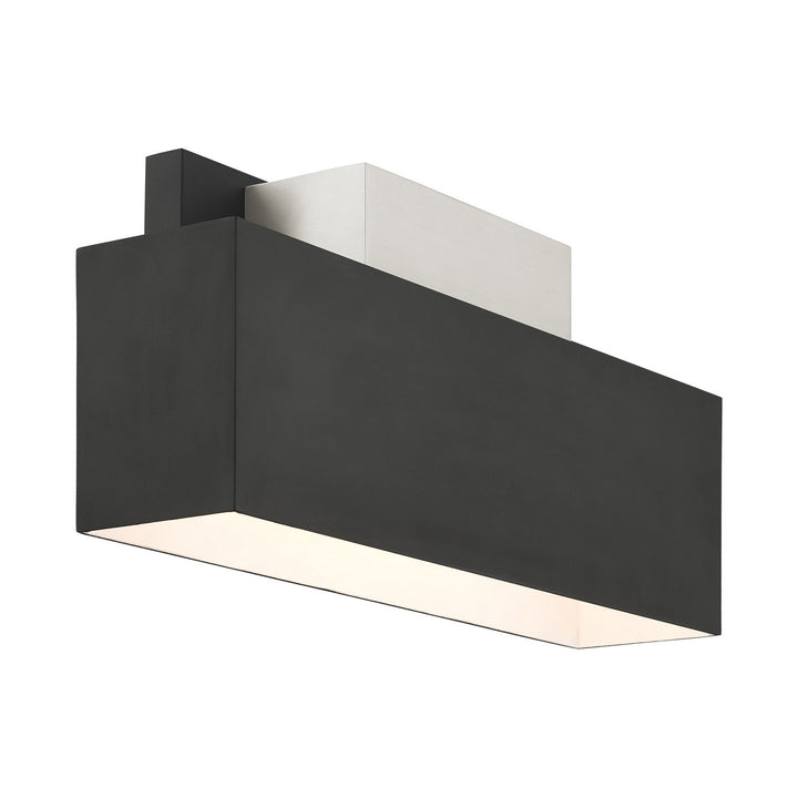 Livex Lighting 22424-04 Modern Lynx Outdoor Black W/ Brushed Nickels