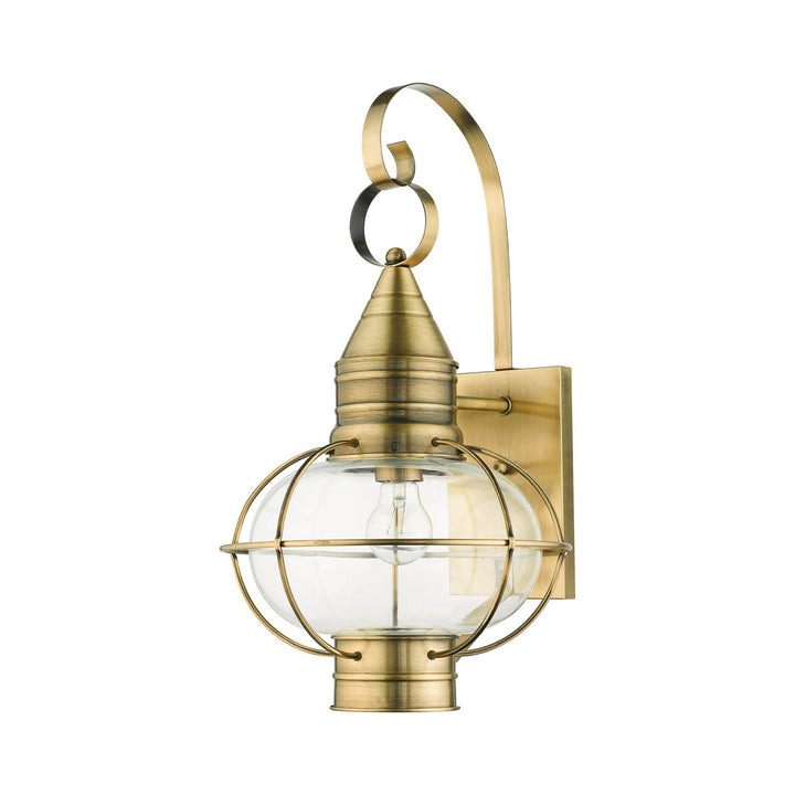 Livex Lighting 26904-01  Newburyport Outdoor Antique Brass