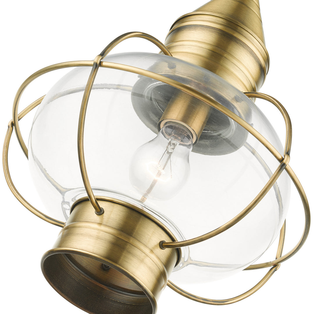 Livex Lighting 26906-01  Newburyport Outdoor Antique Brass