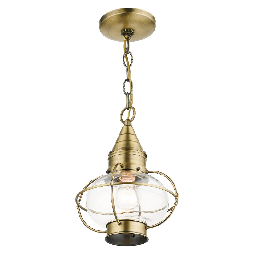 Livex Lighting 26910-01  Newburyport Outdoor Antique Brass