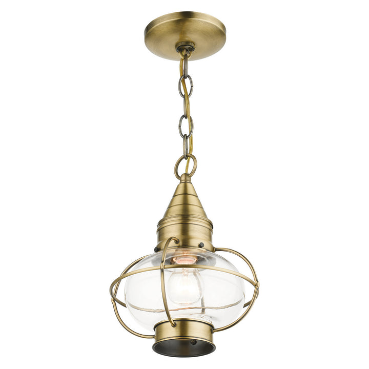 Livex Lighting 26910-01  Newburyport Outdoor Antique Brass