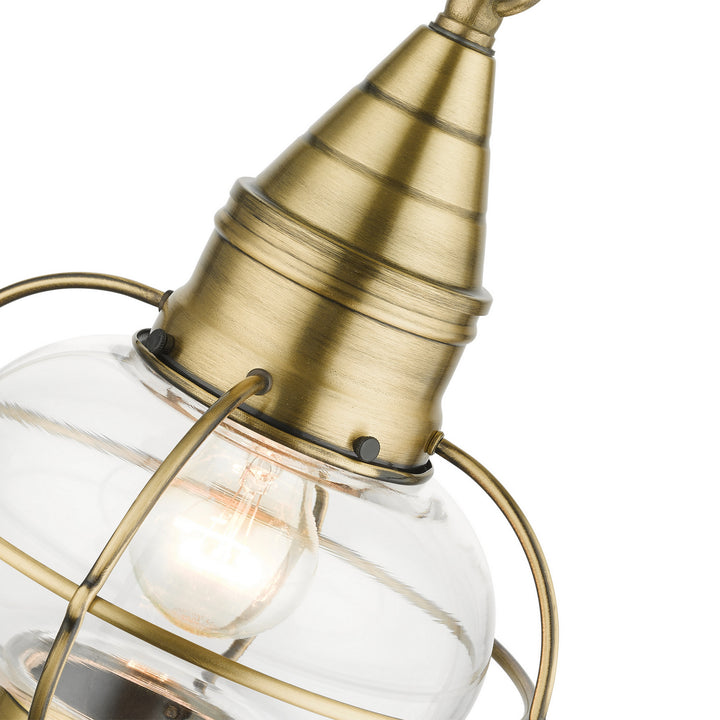 Livex Lighting 26910-01  Newburyport Outdoor Antique Brass