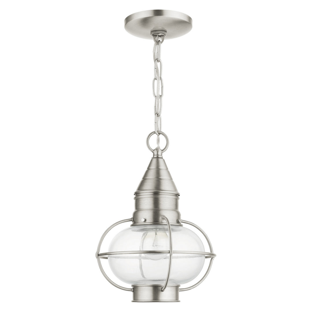 Livex Lighting 26910-91  Newburyport Outdoor Brushed Nickel