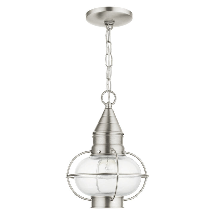 Livex Lighting 26910-91  Newburyport Outdoor Brushed Nickel
