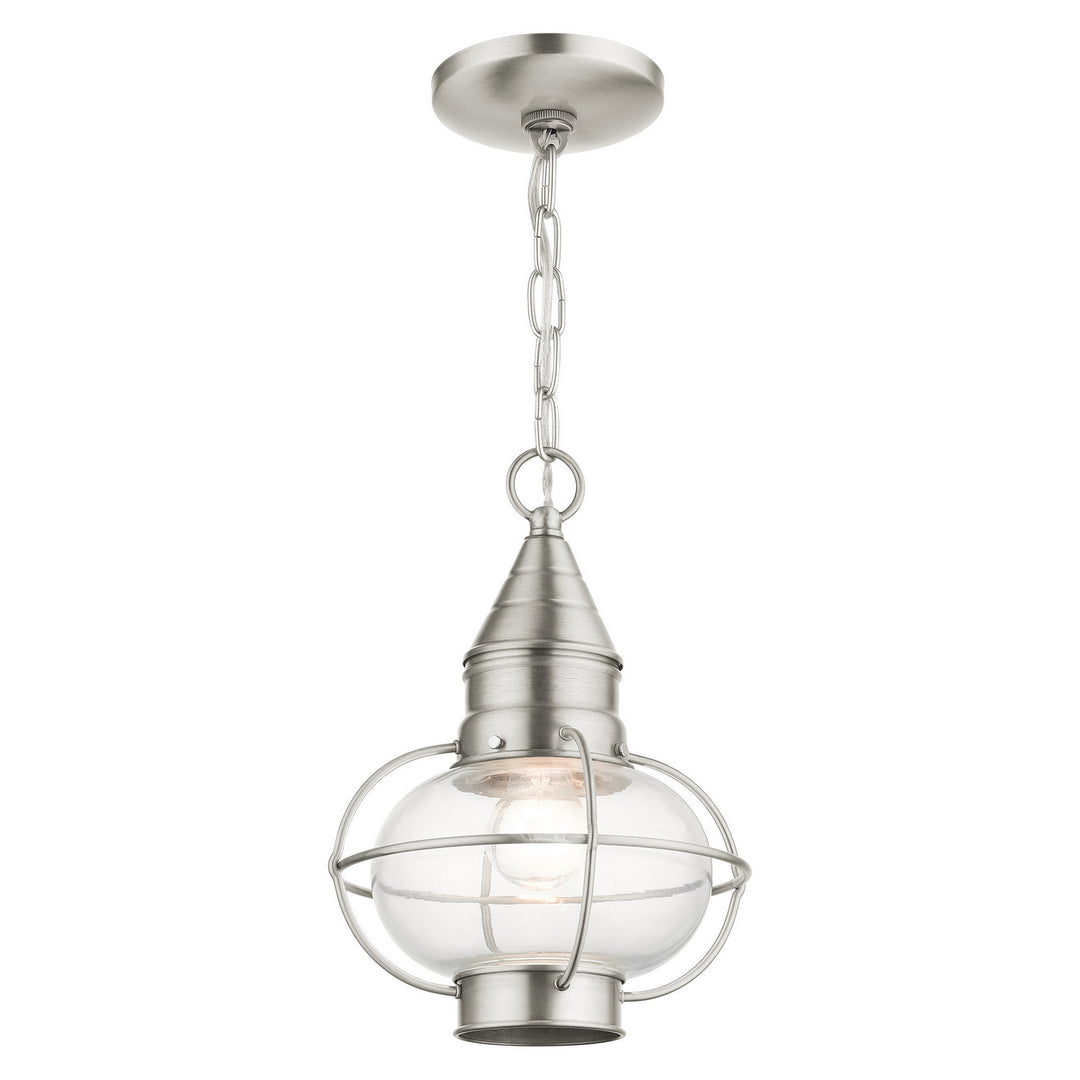 Livex Lighting 26910-91  Newburyport Outdoor Brushed Nickel