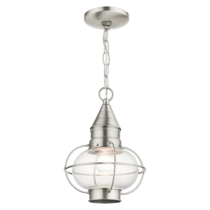 Livex Lighting 26910-91  Newburyport Outdoor Brushed Nickel