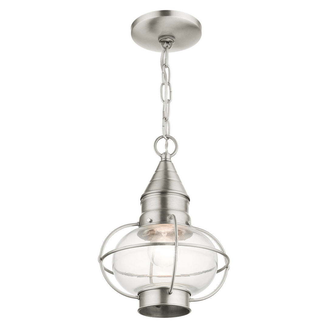 Livex Lighting 26910-91  Newburyport Outdoor Brushed Nickel