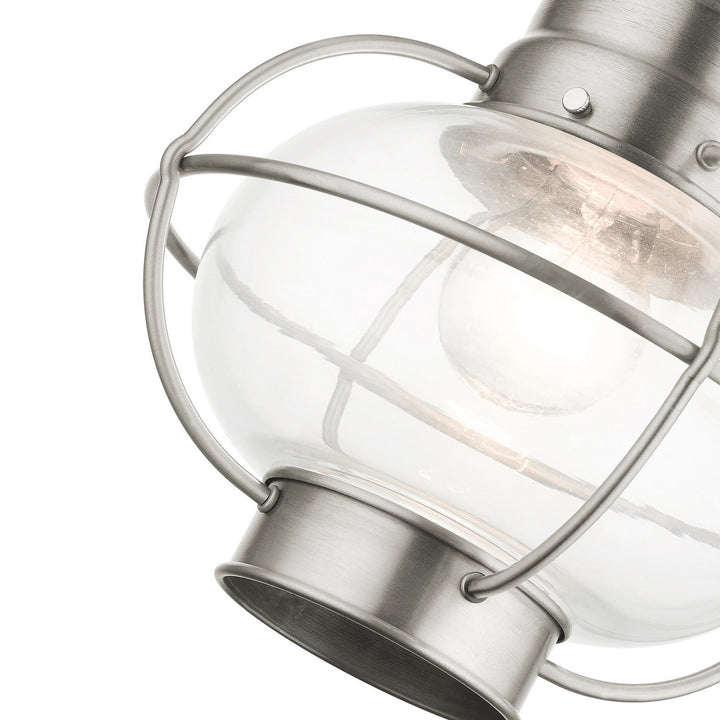Livex Lighting 26910-91  Newburyport Outdoor Brushed Nickel