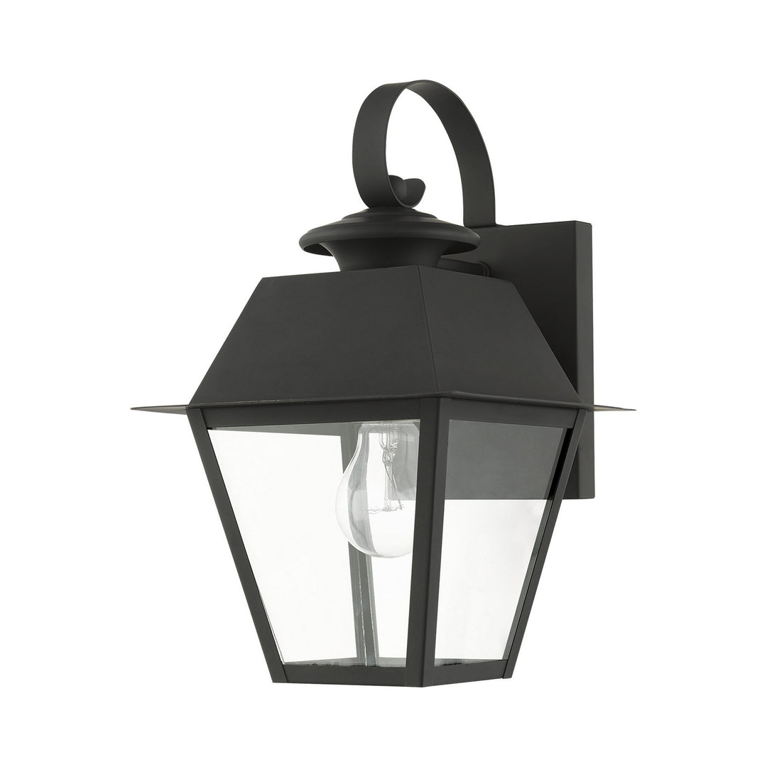Livex Lighting 27212-04  Wentworth Outdoor Black W/ Brushed Nickel Cluster