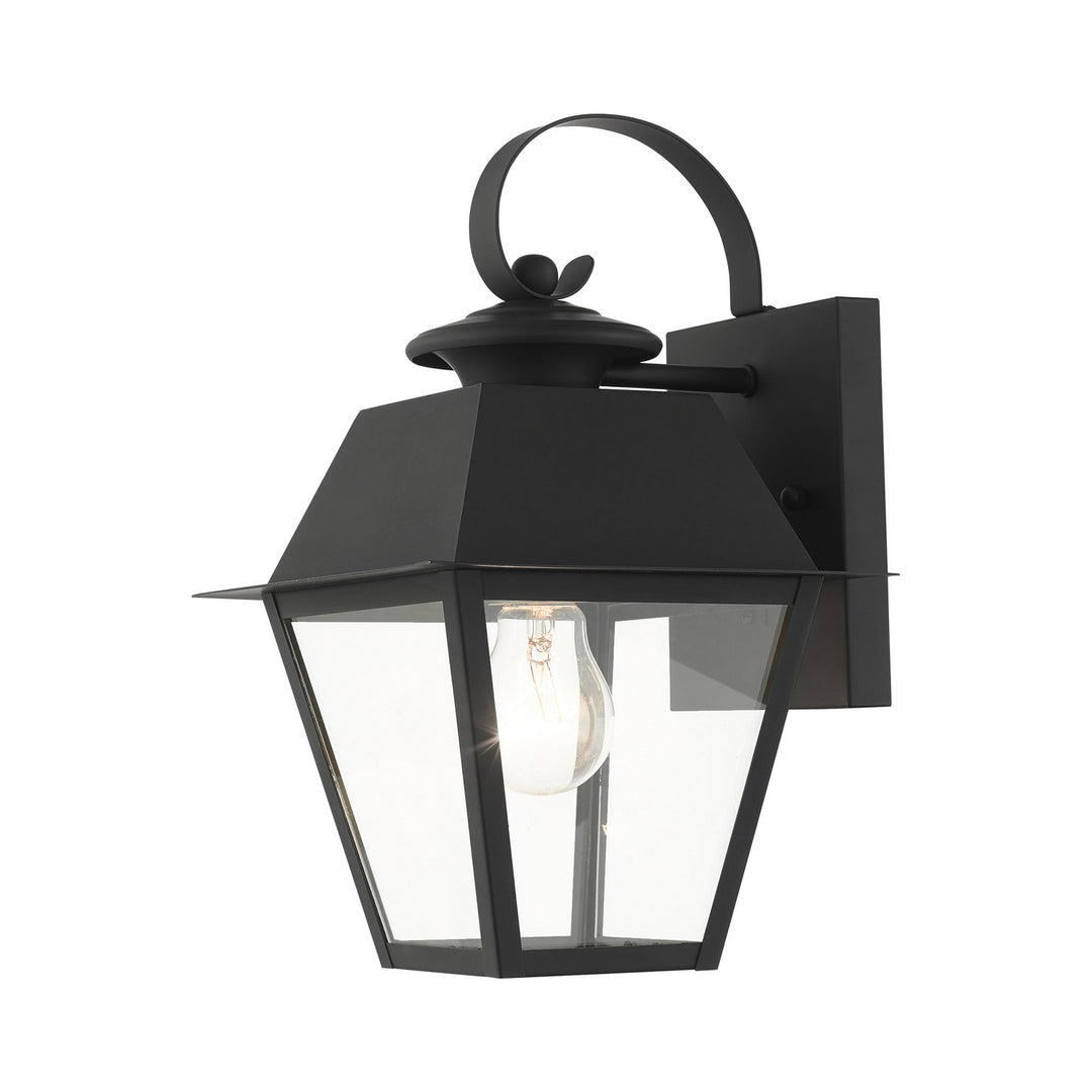 Livex Lighting 27212-04  Wentworth Outdoor Black W/ Brushed Nickel Cluster