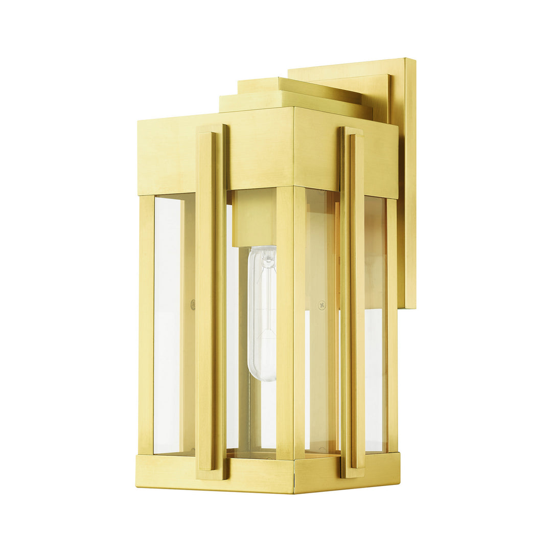 Livex Lighting 27712-08  Lexington Outdoor Natural Brass