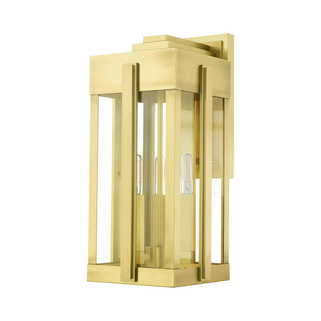 Livex Lighting 27714-08  Lexington Outdoor Natural Brass