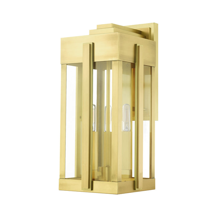 Livex Lighting 27714-08  Lexington Outdoor Natural Brass