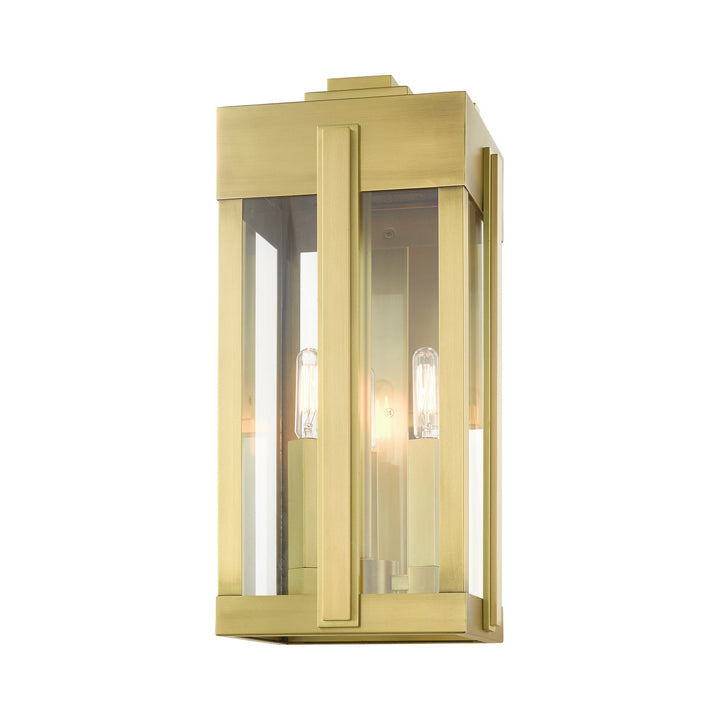 Livex Lighting 27714-08  Lexington Outdoor Natural Brass