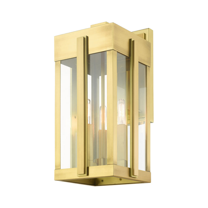 Livex Lighting 27714-08  Lexington Outdoor Natural Brass