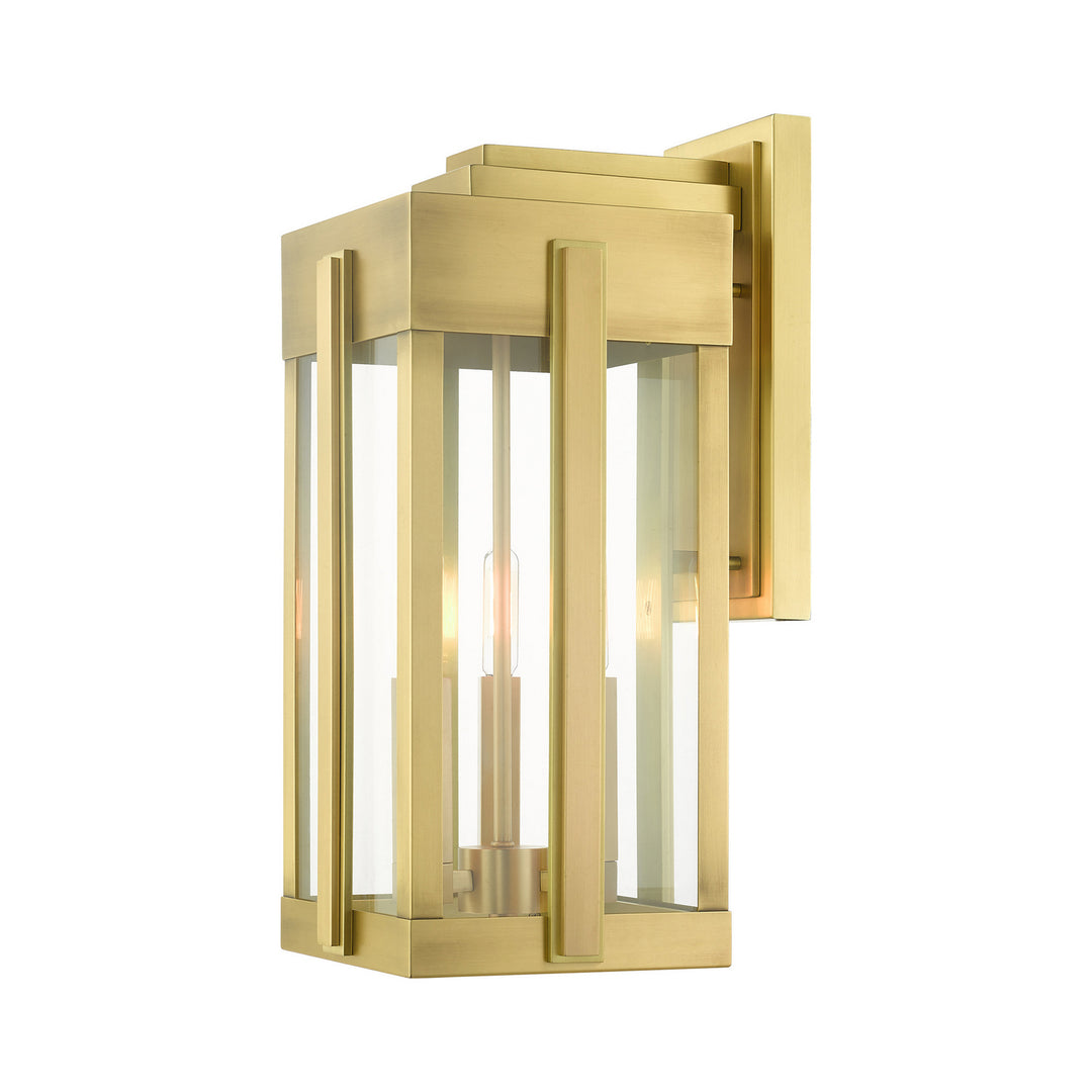 Livex Lighting 27714-08  Lexington Outdoor Natural Brass