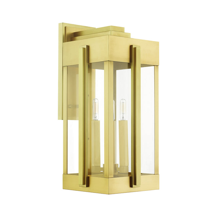 Livex Lighting 27715-08  Lexington Outdoor Natural Brass
