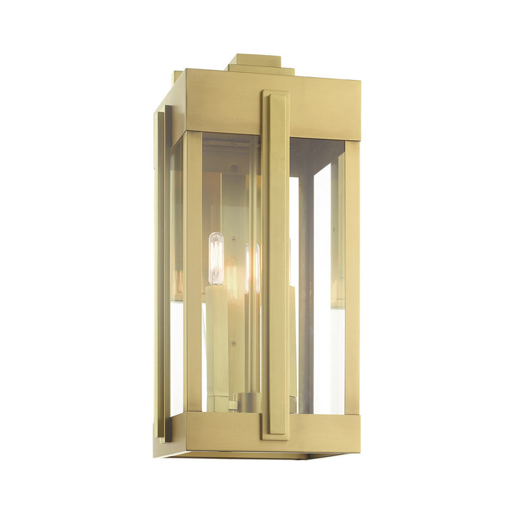 Livex Lighting 27715-08  Lexington Outdoor Natural Brass