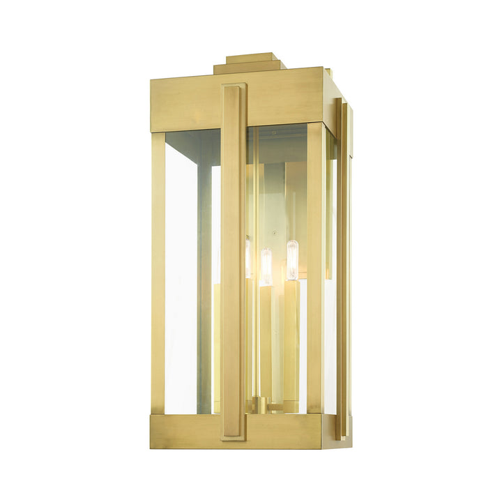 Livex Lighting 27716-08  Lexington Outdoor Natural Brass