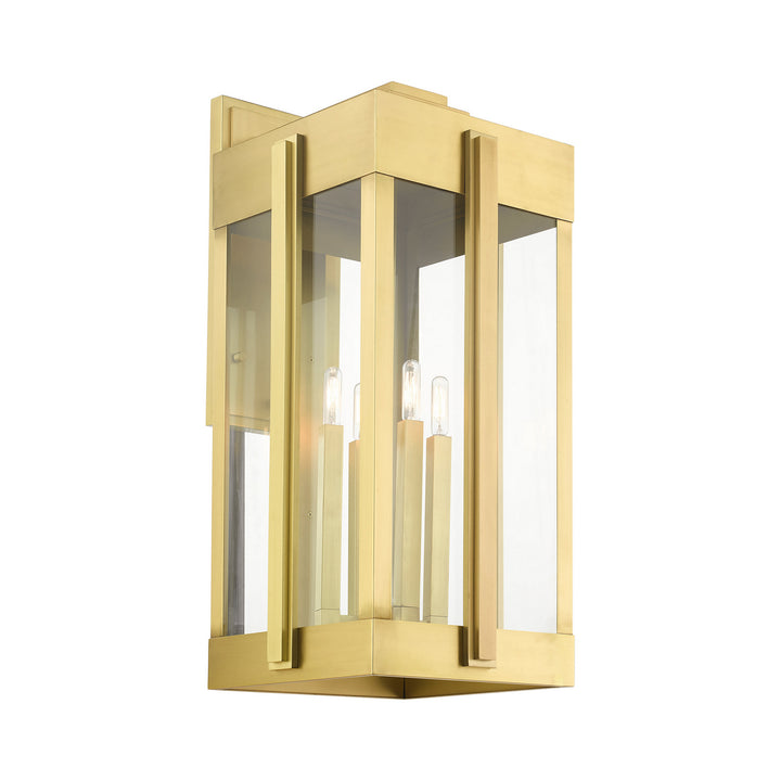 Livex Lighting 27716-08  Lexington Outdoor Natural Brass