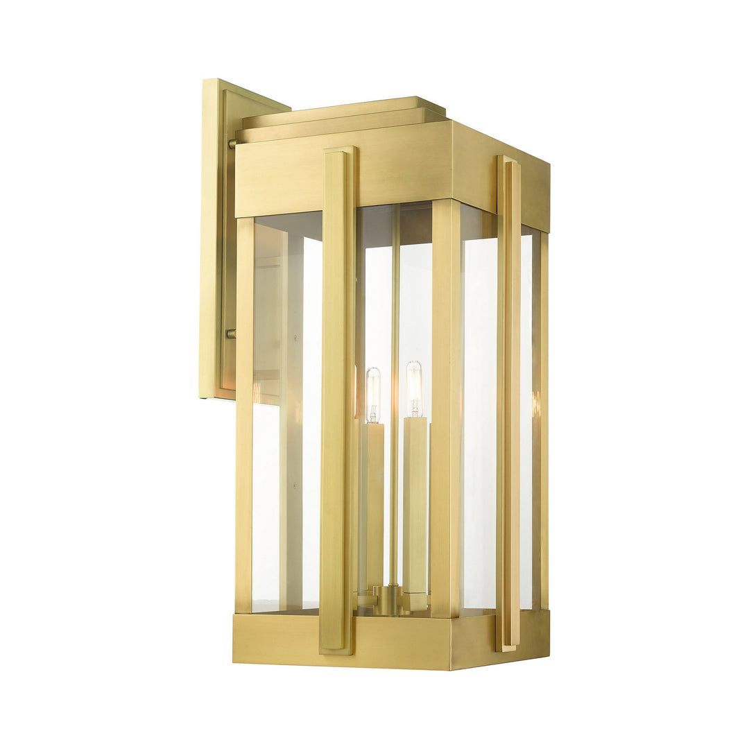 Livex Lighting 27716-08  Lexington Outdoor Natural Brass