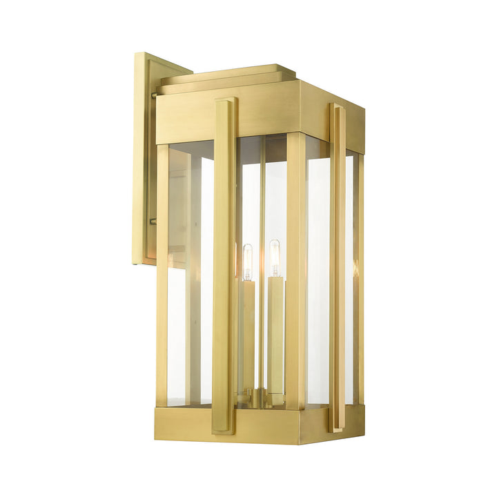 Livex Lighting 27716-08  Lexington Outdoor Natural Brass