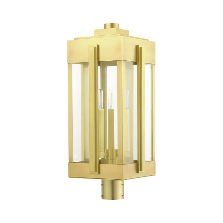 Livex Lighting 27717-08  Lexington Outdoor Natural Brass