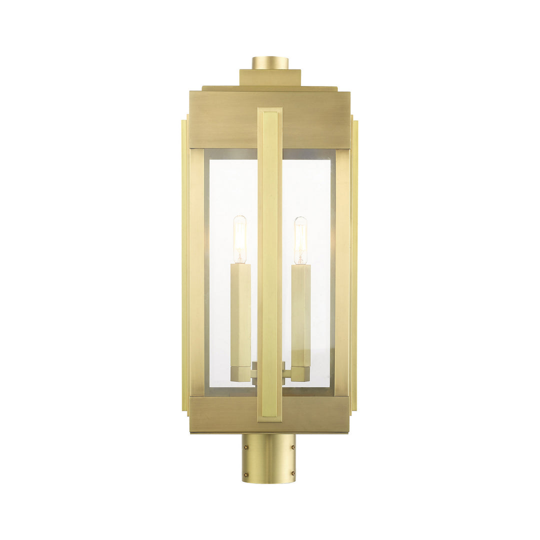Livex Lighting 27717-08  Lexington Outdoor Natural Brass