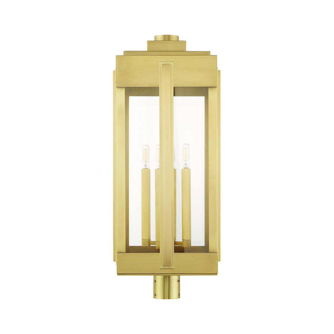 Livex Lighting 27719-08  Lexington Outdoor Natural Brass