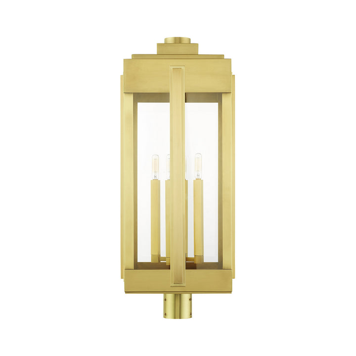 Livex Lighting 27719-08  Lexington Outdoor Natural Brass