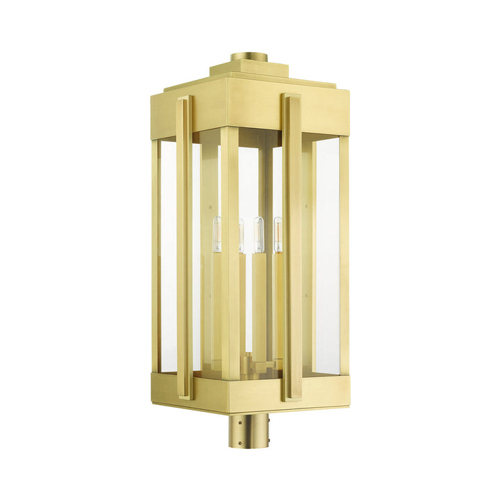Livex Lighting 27719-08  Lexington Outdoor Natural Brass