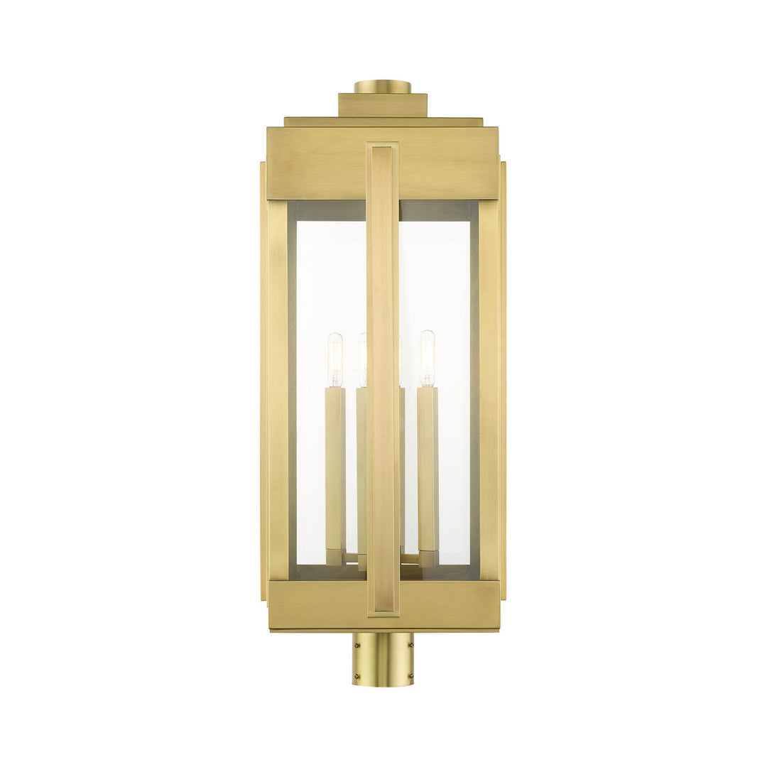 Livex Lighting 27719-08  Lexington Outdoor Natural Brass