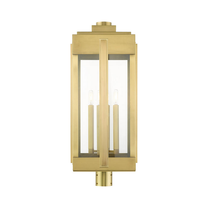 Livex Lighting 27719-08  Lexington Outdoor Natural Brass