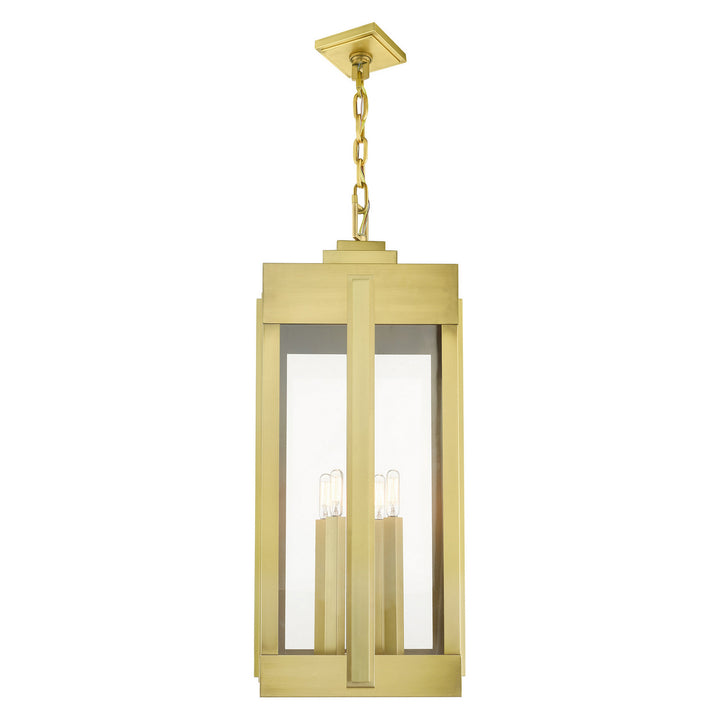 Livex Lighting 27720-08  Lexington Outdoor Natural Brass