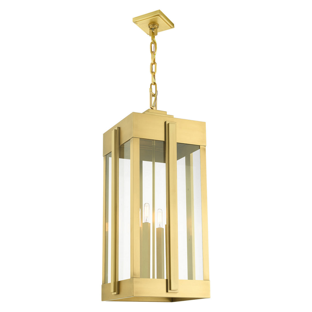 Livex Lighting 27720-08  Lexington Outdoor Natural Brass